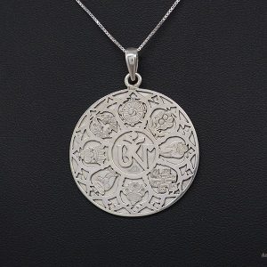 PA375 Pendentif Argent Massif Om Astamangala – Image 5