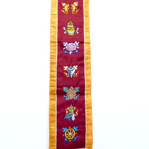 BB40 Bannière Tibétaine Signes Auspicieux du Bouddhisme – Image 2