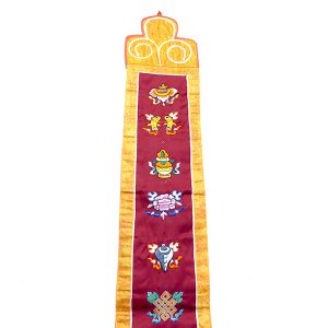 BB40 Bannière Tibétaine Signes Auspicieux du Bouddhisme – Image 3