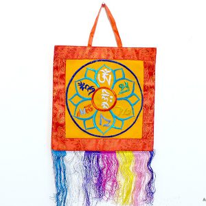 BB75 Bannière Tibétaine Mantra Om Mani Padme Hum – Image 1