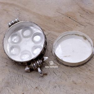 PA266 Pendentif Argent Massif Ghau Mantra Tibétain Om Mani Padme Hum – Image 6