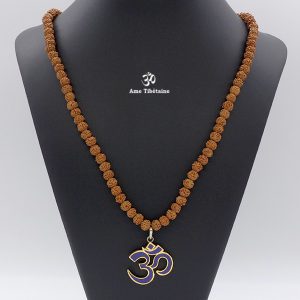 Mala157 Mala de Prières Rudraksha Om – Image 2