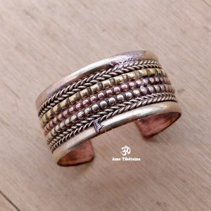 BD143 Bague Tibétaine 3 Métaux – Image 1