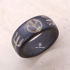 BD159 Bague Tibétaine Signe de la Paix. Taille 60 – Image 1