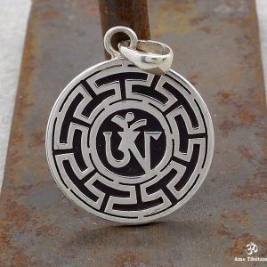 PA166 Pendentif Argent Massif Om – Image 2