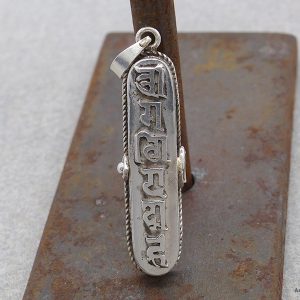 PA261 Pendentif Argent Massif Mantra Tibétain – Image 2