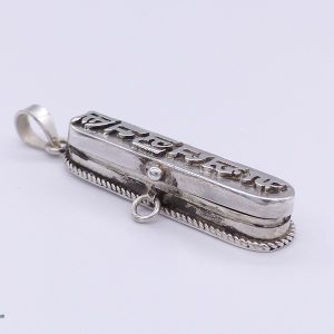 PA261 Pendentif Argent Massif Mantra Tibétain – Image 4