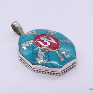 PA292 Pendentif Argent Massif Mantra Om Mani Padme Hum – Image 3