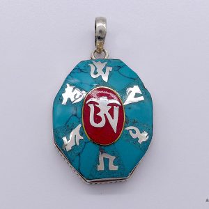 PA292 Pendentif Argent Massif Mantra Om Mani Padme Hum – Image 4