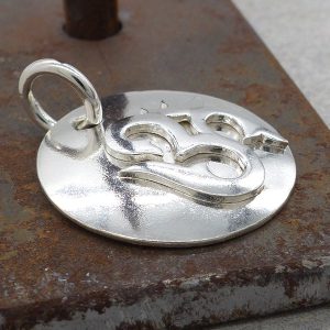PA319 Pendentif Argent Massif Om – Image 4
