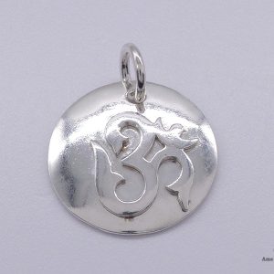 PA319 Pendentif Argent Massif Om – Image 2