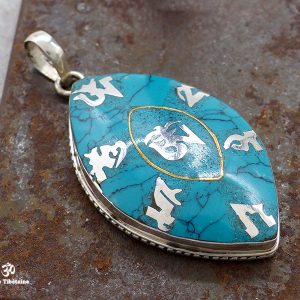 PA341 Pendentif Argent Massif Mantra Om – Image 2