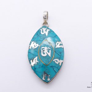 PA341 Pendentif Argent Massif Mantra Om – Image 3