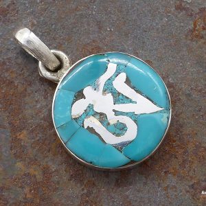 PA262 Pendentif Argent Massif Om Tibétain – Image 3