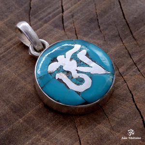 PA262 Pendentif Argent Massif Om Tibétain – Image 5