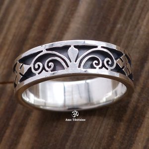 BA291 Bague Tibétaine Argent Massif. Taille 55 – Image 4