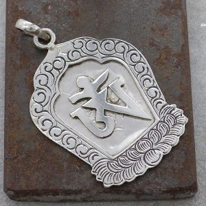 PA132 Pendentif Argent Massif Om – Image 4