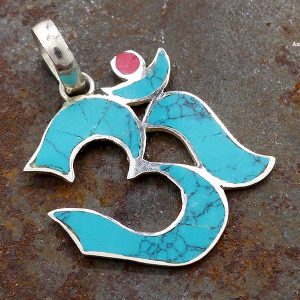 PA146 Pendentif Argent Massif Om – Image 1