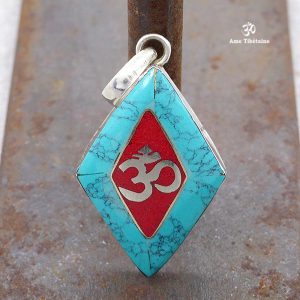 PA209 Pendentif Argent Massif Om – Image 1