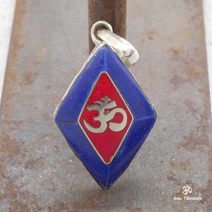 PA211 Pendentif Argent Massif Om – Image 1