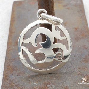 PA263 Pendentif Argent Massif Om Sanskrit – Image 5