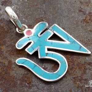 PA350 Pendentif Argent Massif Om – Image 1