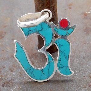 PA351 Pendentif Argent Massif Om – Image 4