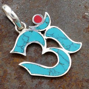 PA351 Pendentif Argent Massif Om – Image 1
