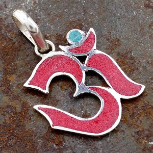 PA352 Pendentif Argent Massif Om – Image 1