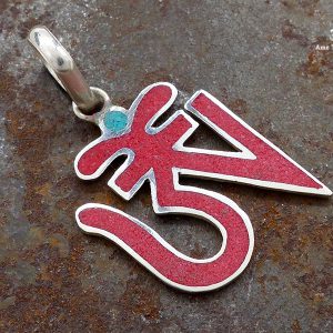 PA353 Pendentif Argent Massif Om – Image 1