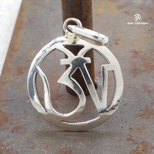 PA370 Pendentif Argent Massif Om – Image 1