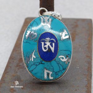 PA339 Pendentif Argent Massif Mantra Om – Image 1