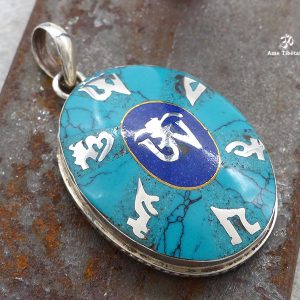 PA339 Pendentif Argent Massif Mantra Om – Image 5
