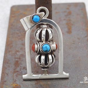 PA346 Pendentif Argent Massif Dorje Vajra – Image 7