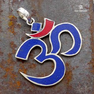 PA189 Pendentif Tibétain Argent Massif Om – Image 2