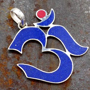 PA191 Pendentif Tibétain Argent Massif Om – Image 2