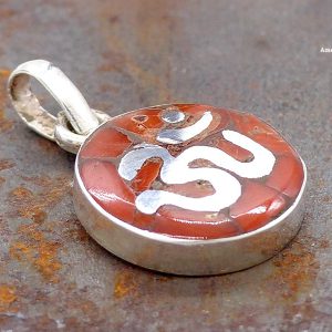 PA382 Pendentif Argent Massif Om – Image 2