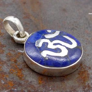PA381 Pendentif Argent Massif Om – Image 2