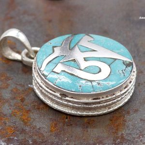 PA298 Pendentif Argent Massif Ghau Om – Image 3