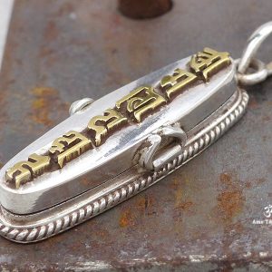 PA389 Pendentif Argent Massif Ghau Mantra Tibétain – Image 2