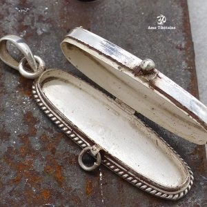 PA389 Pendentif Argent Massif Ghau Mantra Tibétain – Image 4