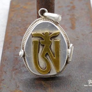 PA359 Pendentif Argent Massif Ghau Om – Image 1