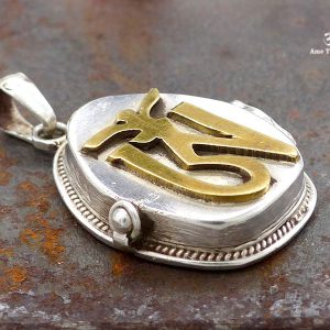 PA359 Pendentif Argent Massif Ghau Om – Image 3