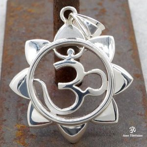 PA337 Pendentif Argent Massif Om – Image 1
