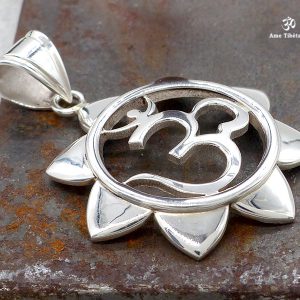 PA337 Pendentif Argent Massif Om – Image 2