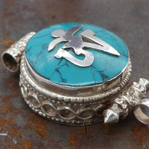 PA362 Pendentif Argent Massif Ghau Om – Image 2