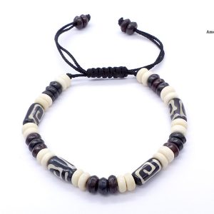 BrD213 Bracelet Tibétain Os de Buffle – Image 1