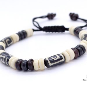 BrD213 Bracelet Tibétain Os de Buffle – Image 4