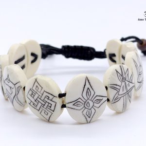BRD211 Bracelet Tibétain Signes Auspicieux Astamangala – Image 5