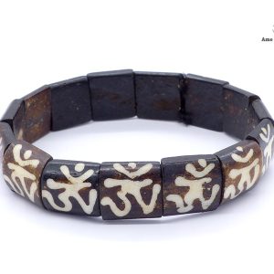 BRD373 Bracelet Os de Buffle Om – Image 5